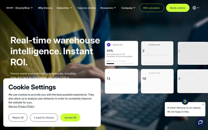 Website snapshot for Dexory