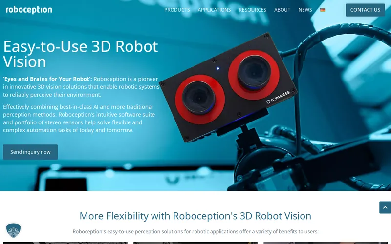 Website snapshot for Roboception