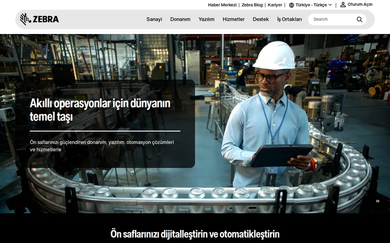 Website snapshot for Zebra Robotics