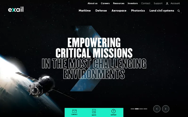 Website snapshot for Exail