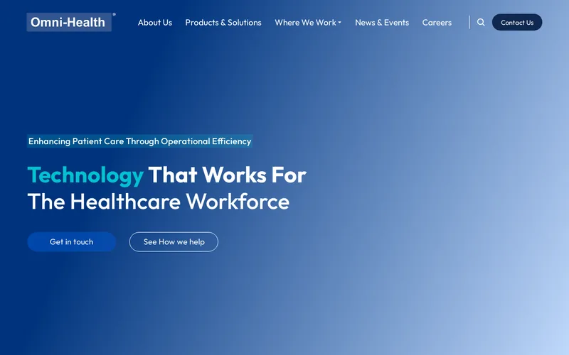 Website snapshot for OmniHealth
