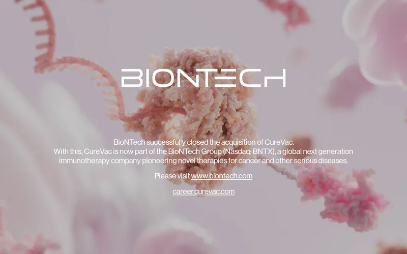Website snapshot for CureVac