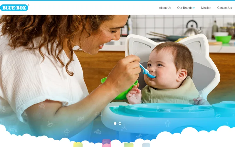 Website snapshot for Blue Box