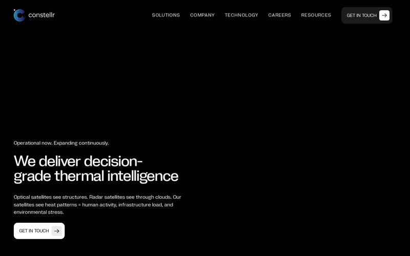 Website snapshot for Constellr