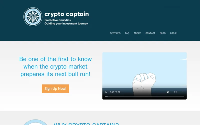 Website snapshot for Crypto Captain
