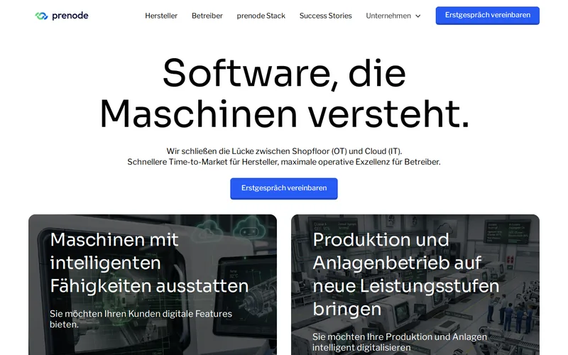 Website snapshot for Prenode