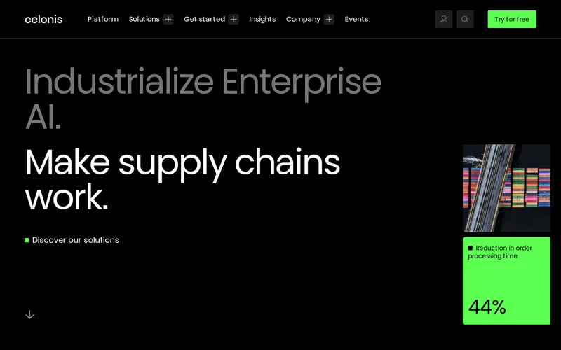 Website snapshot for Celonis