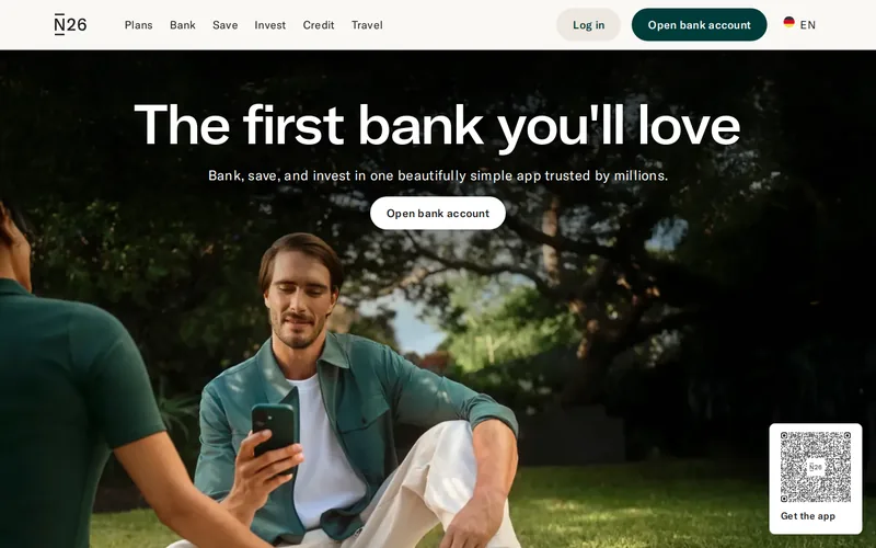 Website snapshot for N26