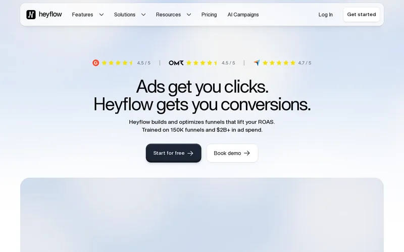 Website snapshot for Heyflow