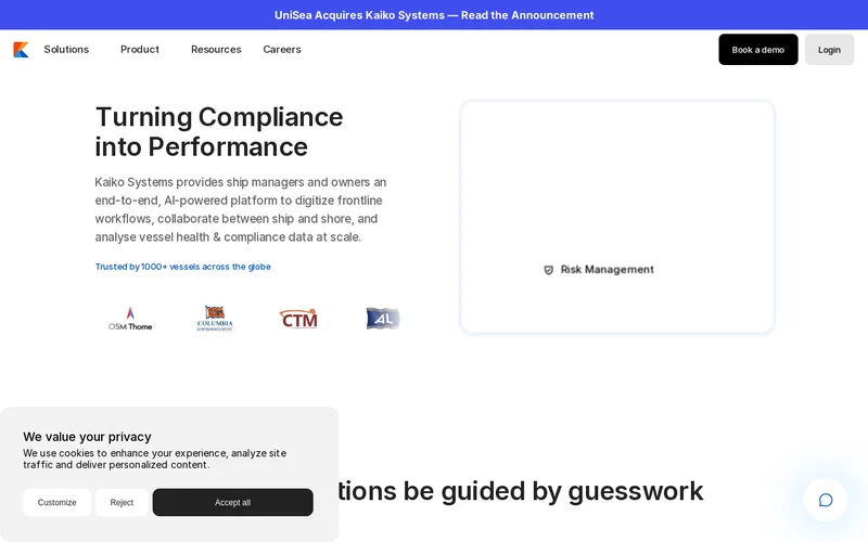 Website snapshot for Kairos Systems