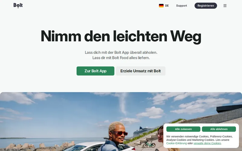 Website snapshot for Bolt