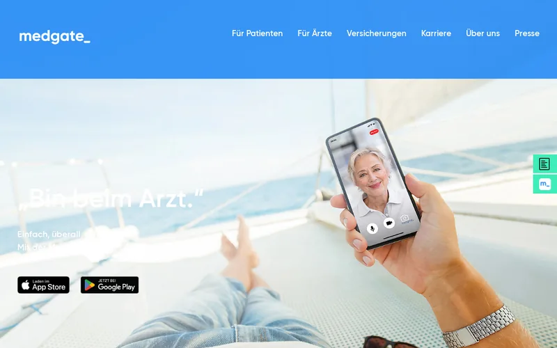 Website snapshot for Medgate