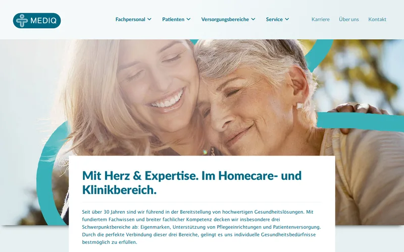 Website snapshot for Mediq