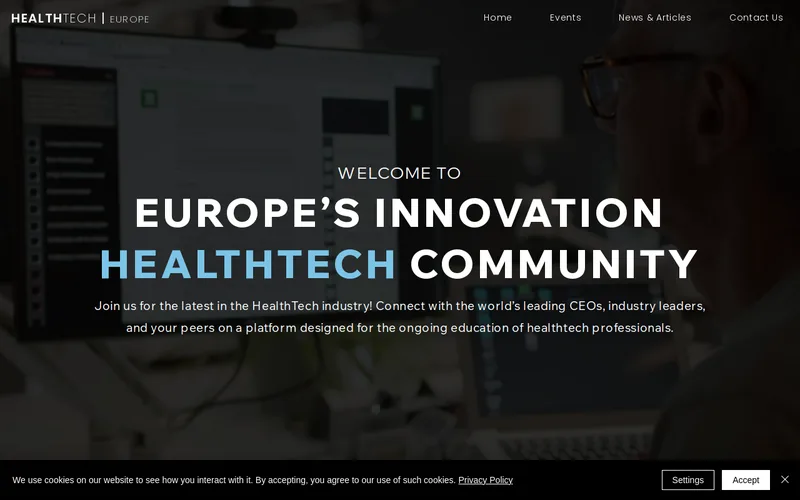 Website snapshot for HealthTech