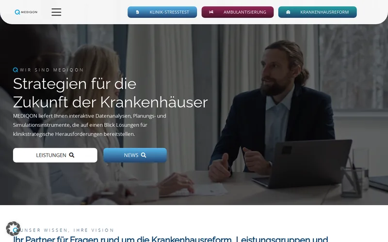 Website snapshot for MediQon