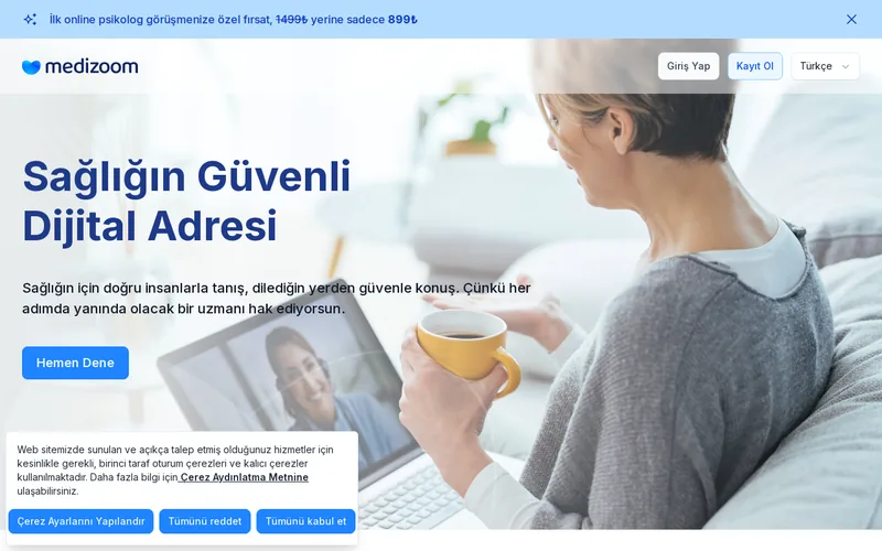 Website snapshot for Medizoom