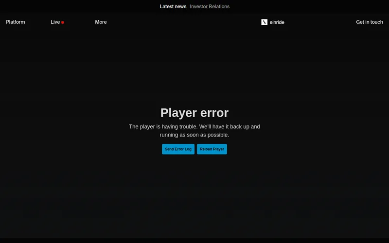 Website snapshot for Einride