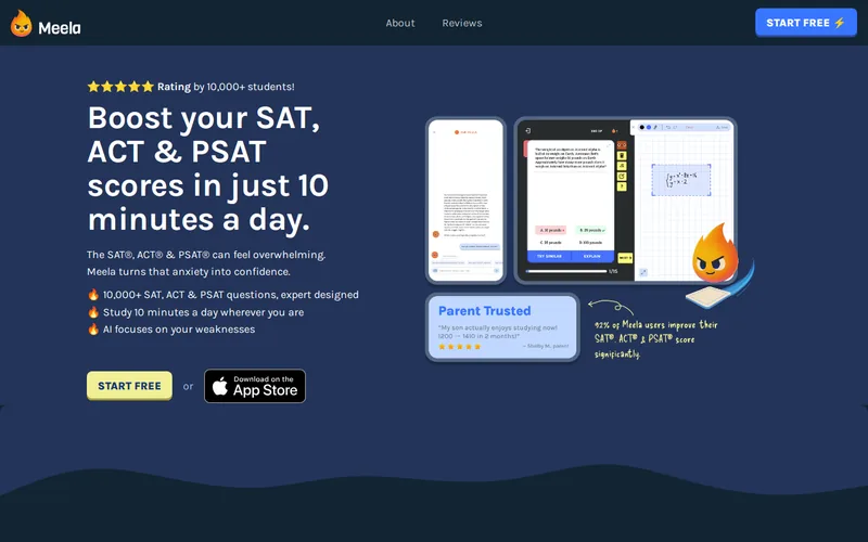 Website snapshot for Meela