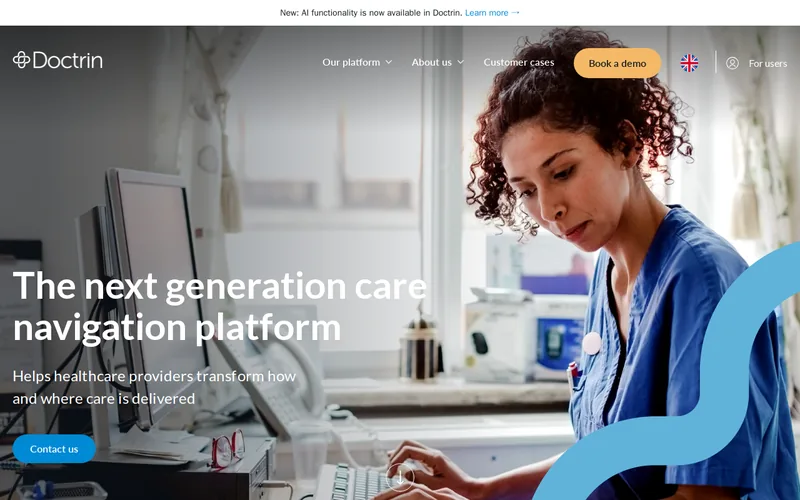 Website snapshot for Doctrin