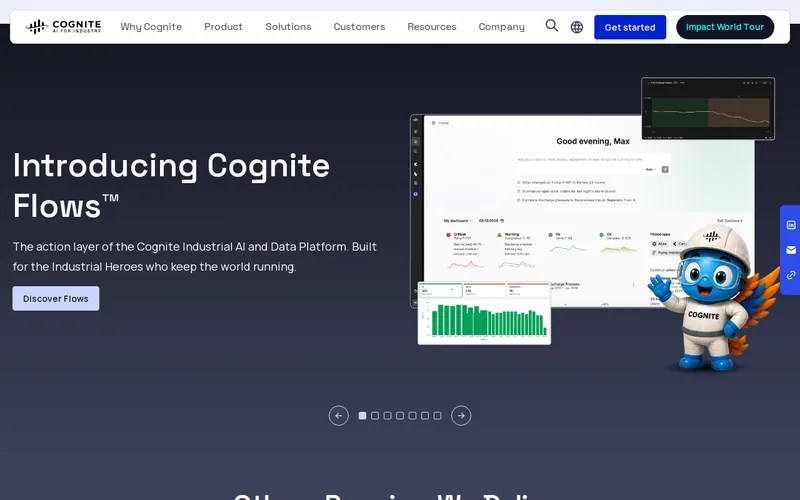 Website snapshot for Cognite