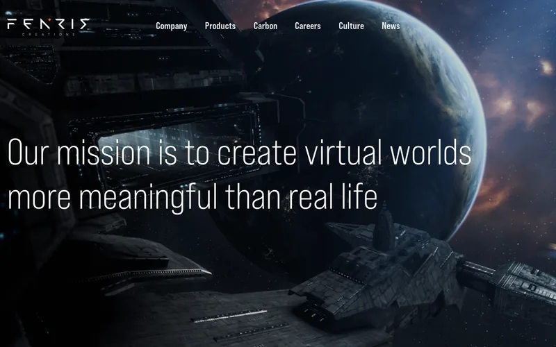 Website snapshot for CCP Games