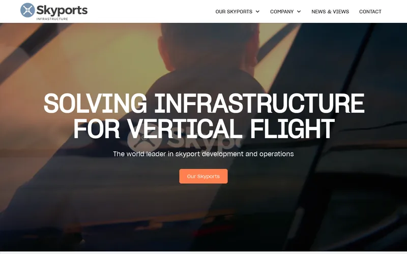Website snapshot for Skyports