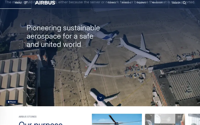 Website snapshot for Airbus UpNext