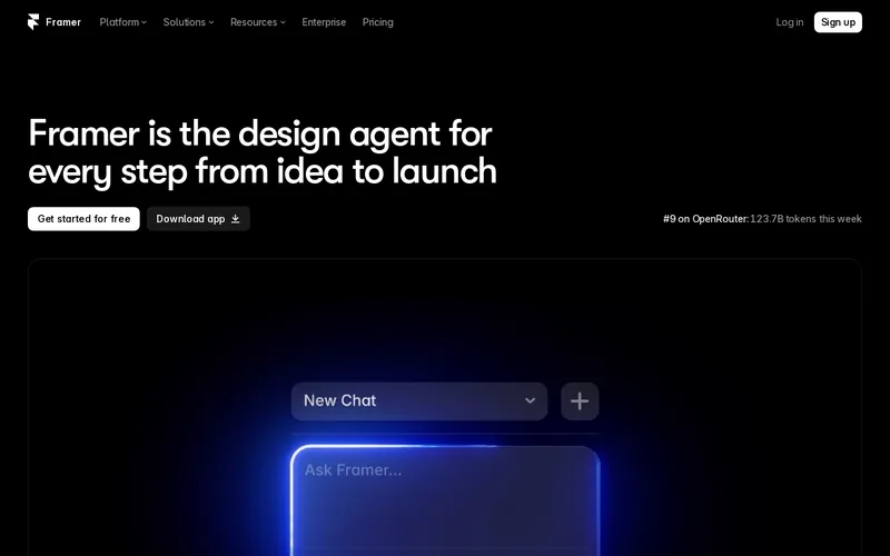 Website snapshot for Framer