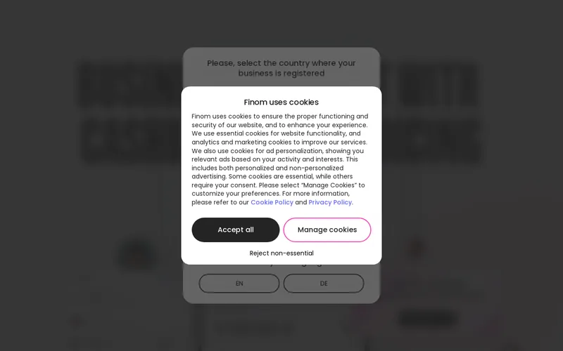 Website snapshot for Finom Payments B.V.