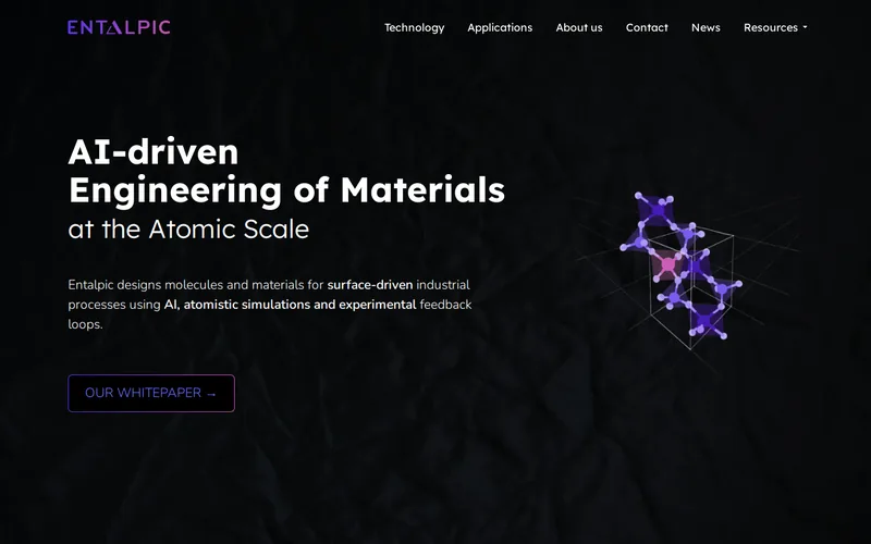 Website snapshot for Entalpic