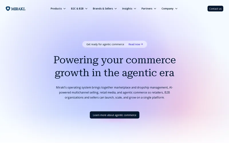 Website snapshot for Mirakl