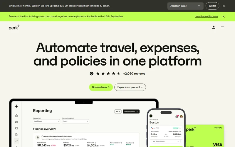 Website snapshot for Perk