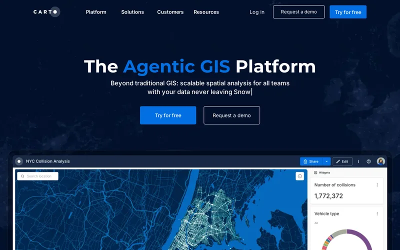 Website snapshot for CARTO