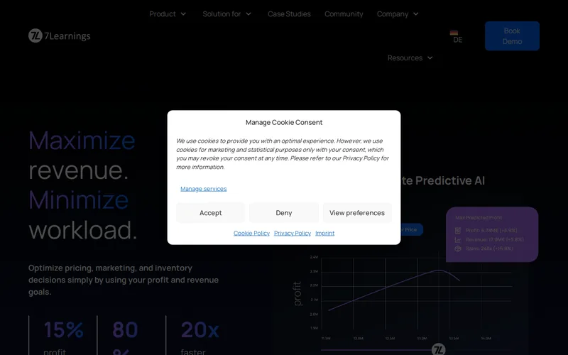 Website snapshot for 7Learnings