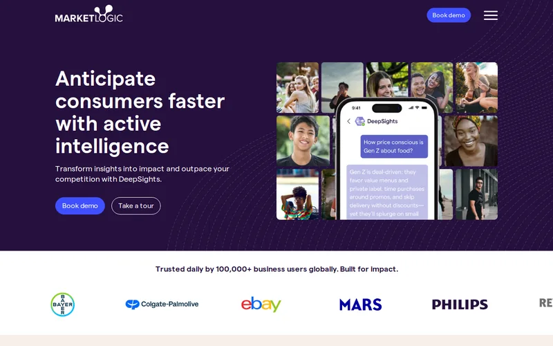 Website snapshot for Market Logic Software