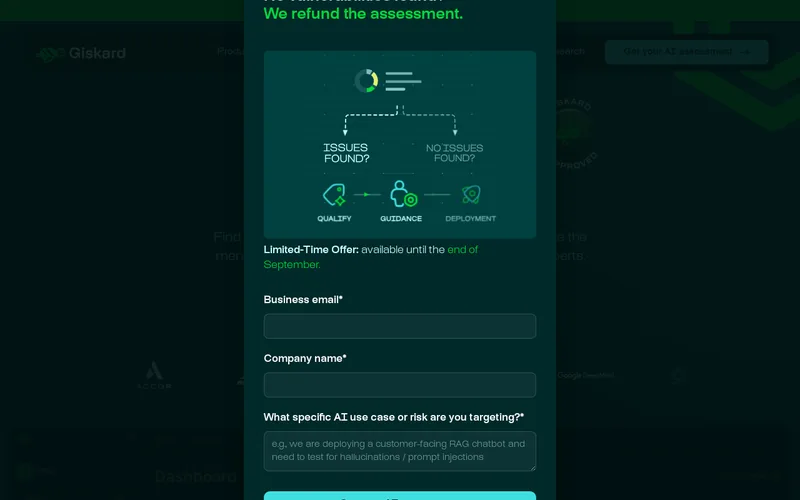 Website snapshot for Giskard AI