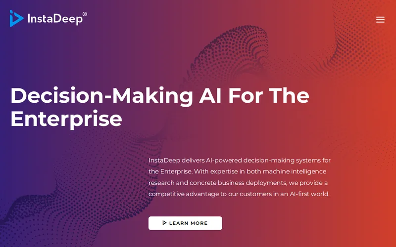 Website snapshot for InstaDeep
