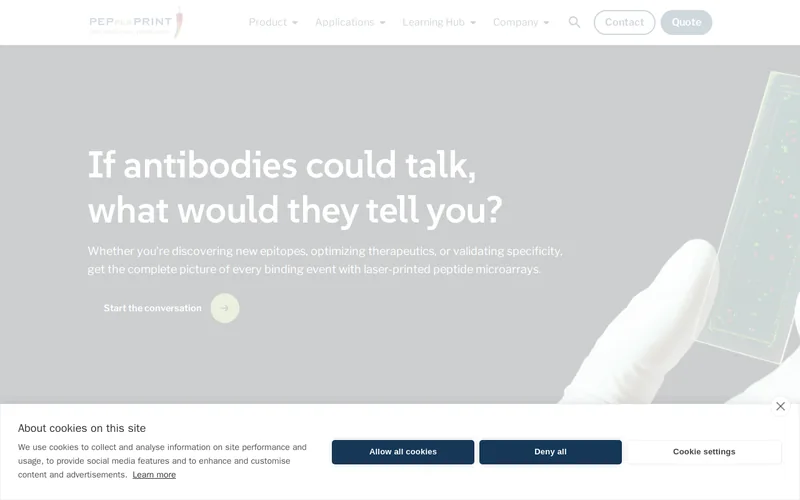 Website snapshot for PEPperPRINT GmbH