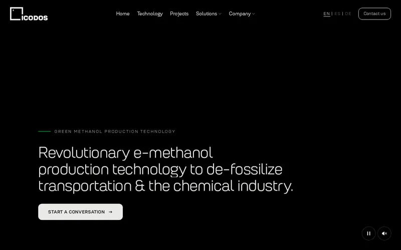 Website snapshot for ICODOS GmbH