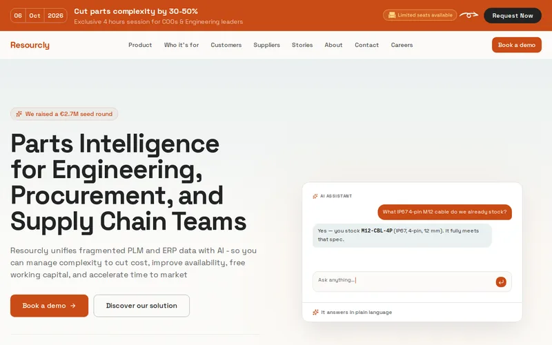 Website snapshot for Resourcly