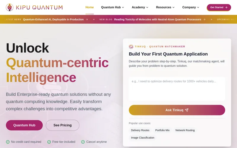 Website snapshot for Kipu Quantum GmbH