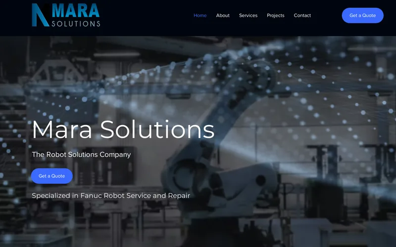 Website snapshot for MARA Solutions