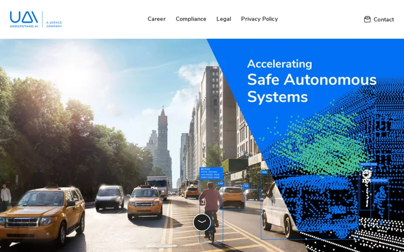 Website snapshot for understand.ai