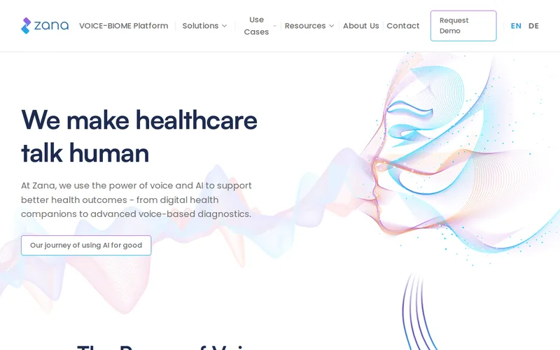 Website snapshot for Zana Technologies GmbH