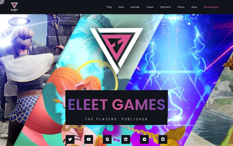Website snapshot for ELEET GAMES