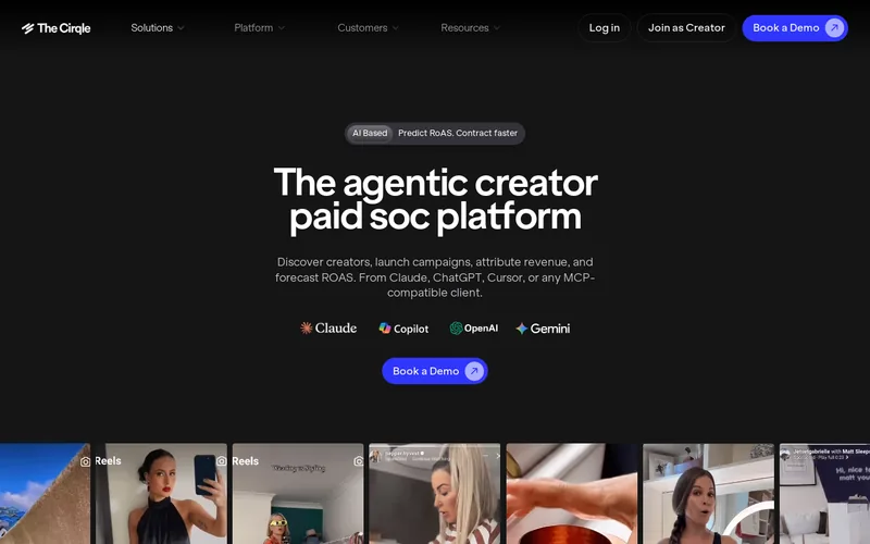 Website snapshot for The Cirqle