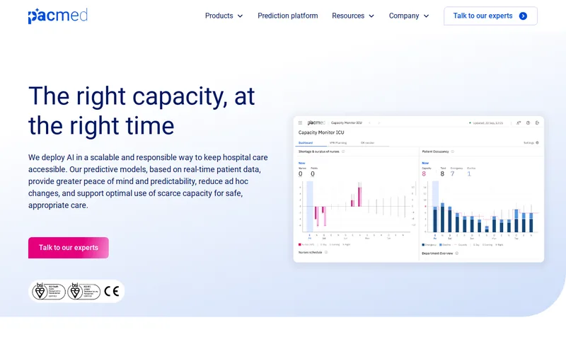Website snapshot for Pacmed B.V.