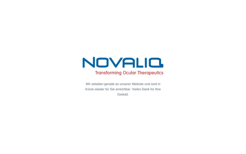 Website snapshot for Novaliq GmbH