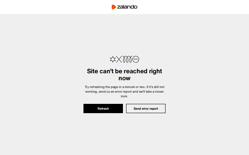 Website snapshot for Zalando SE