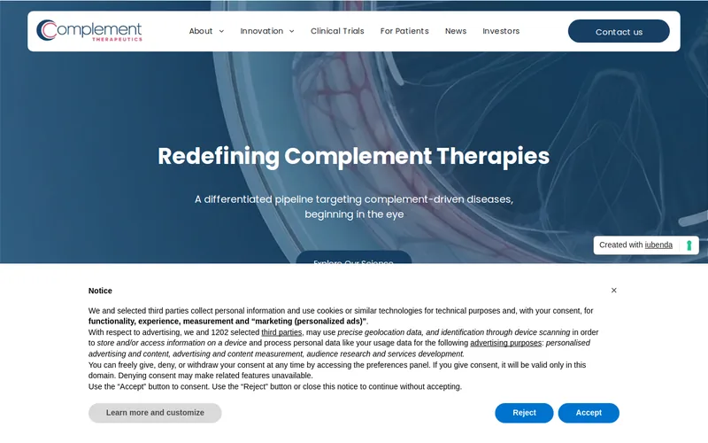 Website snapshot for Complement